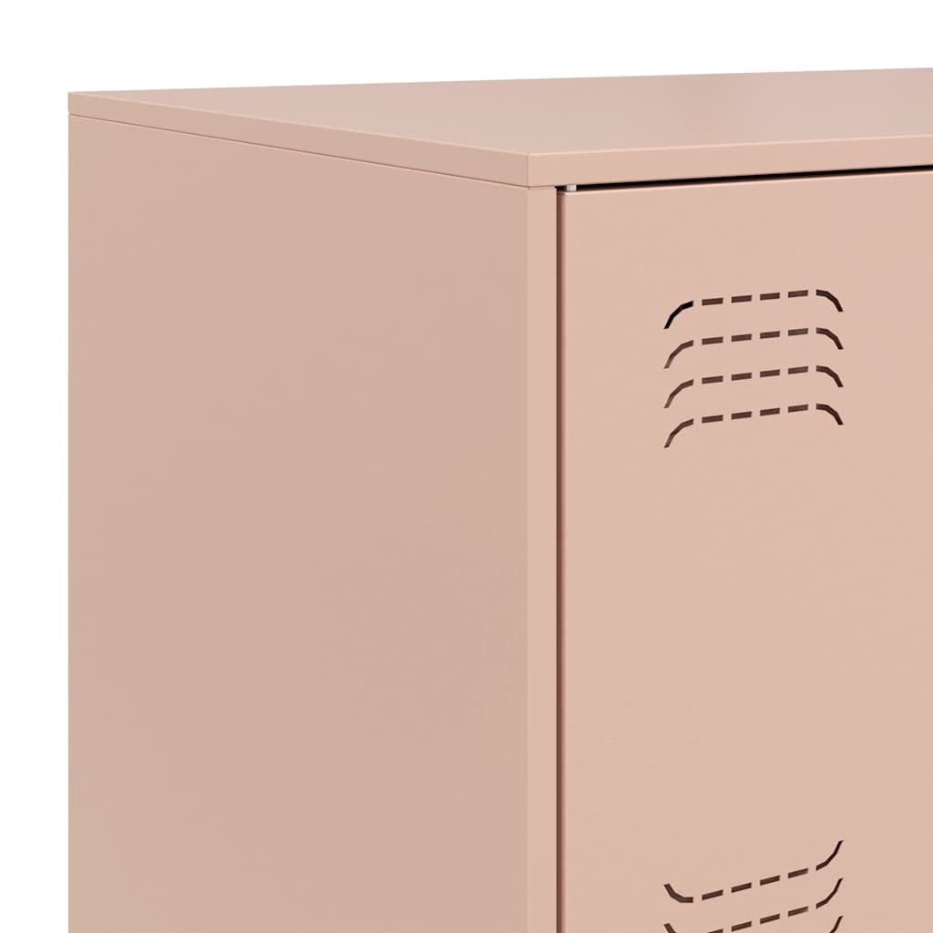 Buffet rose 67x39x107 cm acier - XIOS