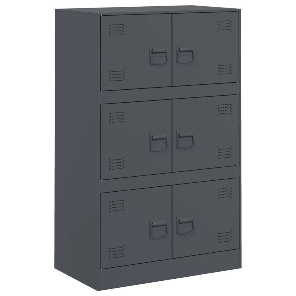 Buffet anthracite 67x39x107 cm acier - XIOS