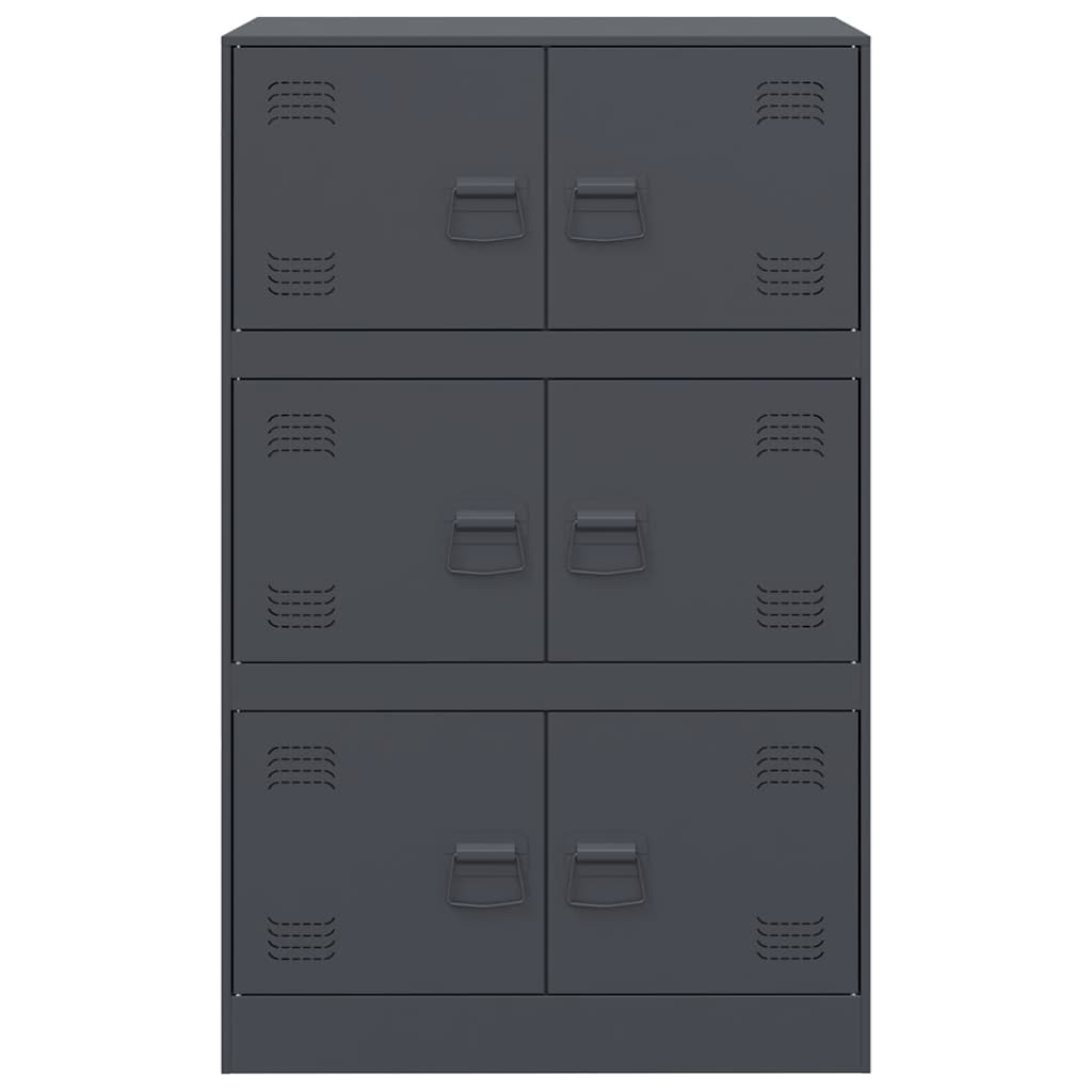 Buffet anthracite 67x39x107 cm acier - XIOS