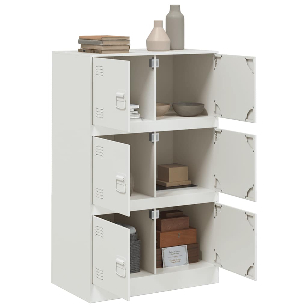 Buffet blanc 67x39x107 cm acier - XIOS