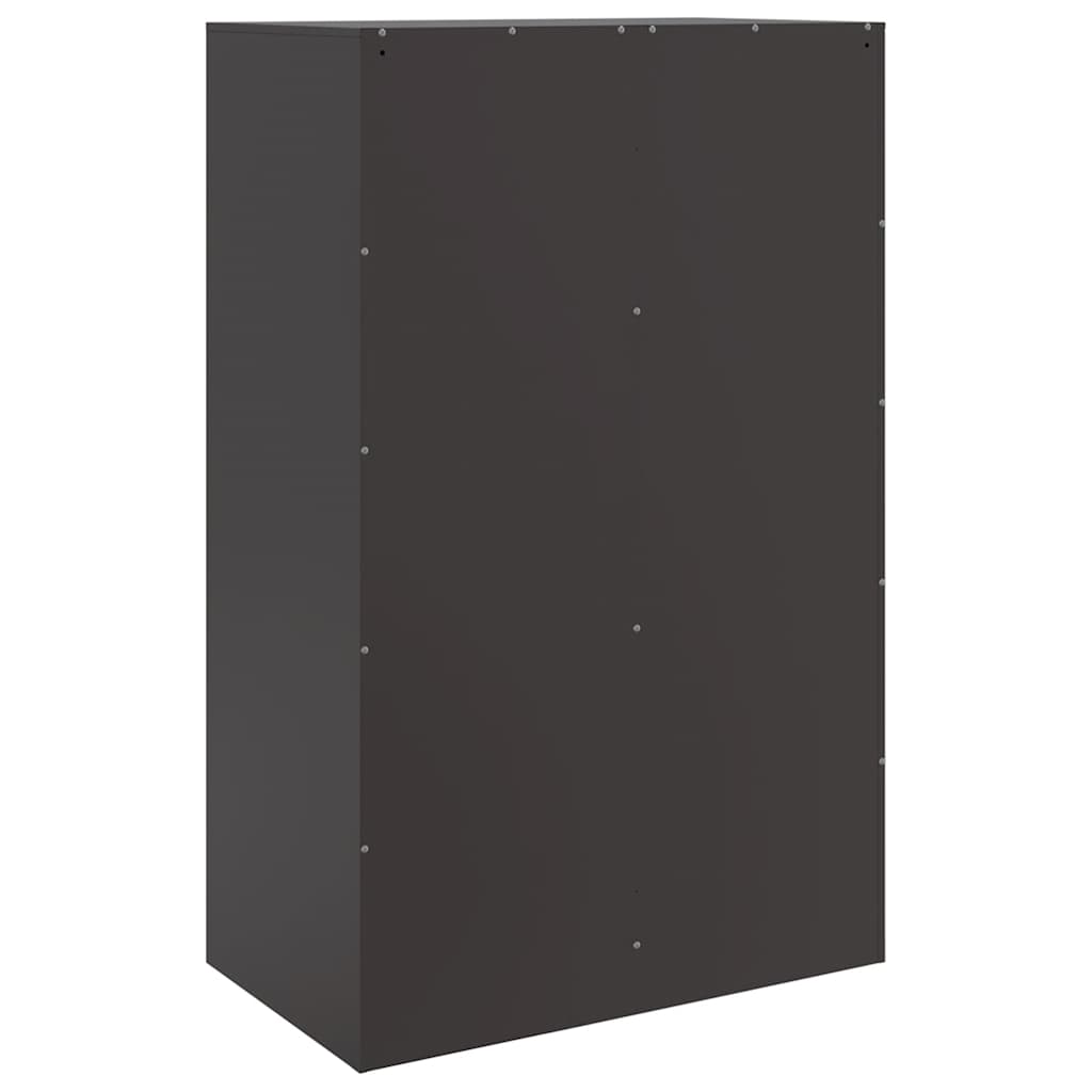 Buffet noir 67x39x107 cm acier - XIOS