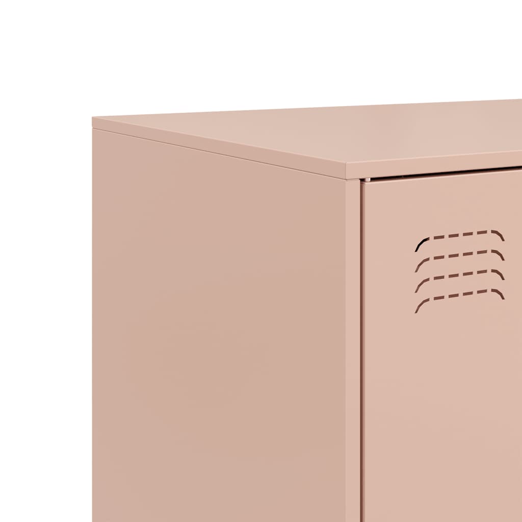 Buffet rose 67x39x107 cm acier - XIOS