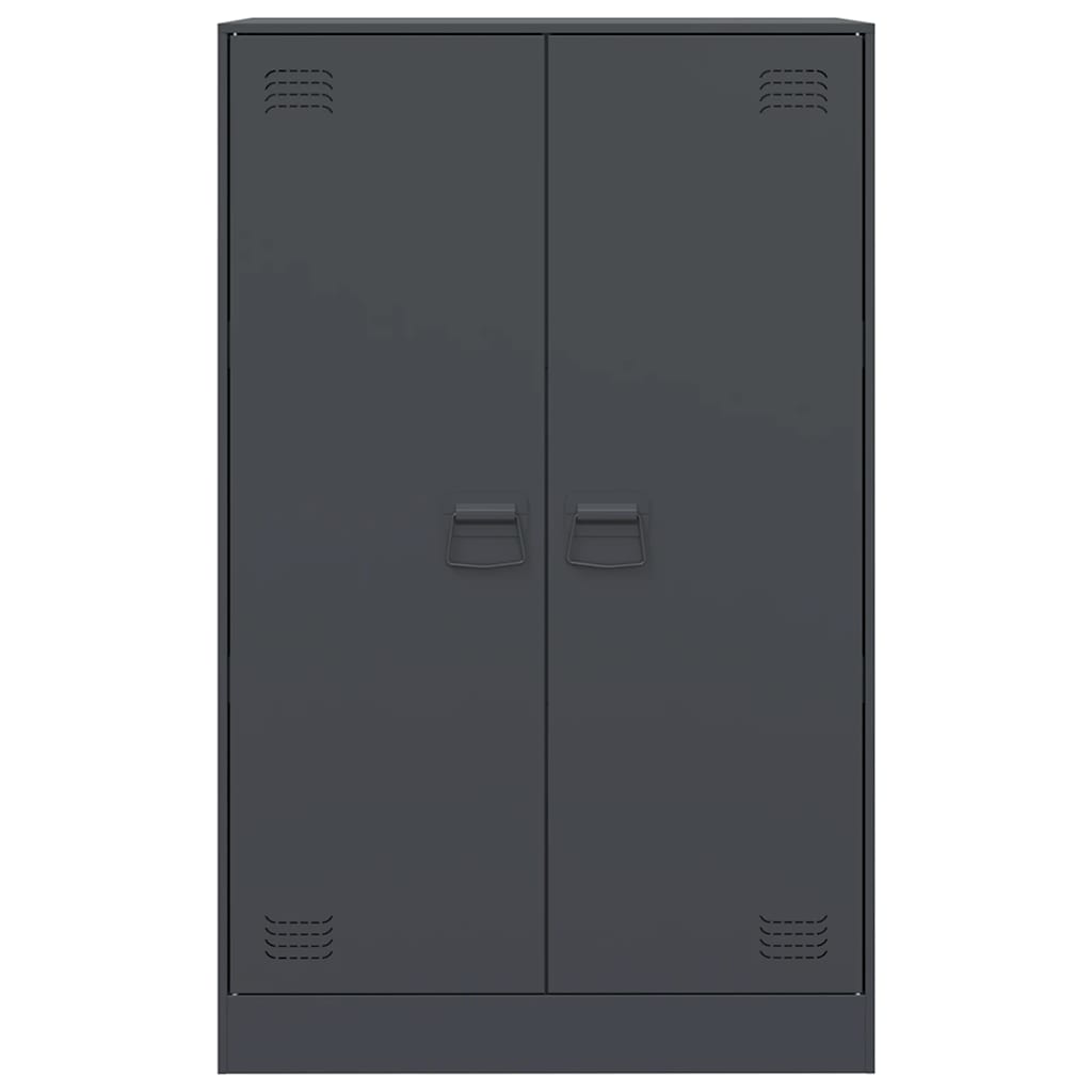 Buffet anthracite 67x39x107 cm acier