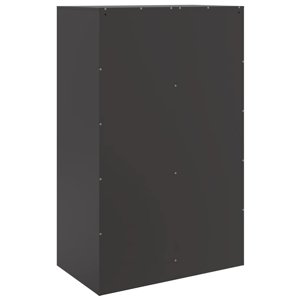 Buffet noir 67x39x107 cm acier - XIOS