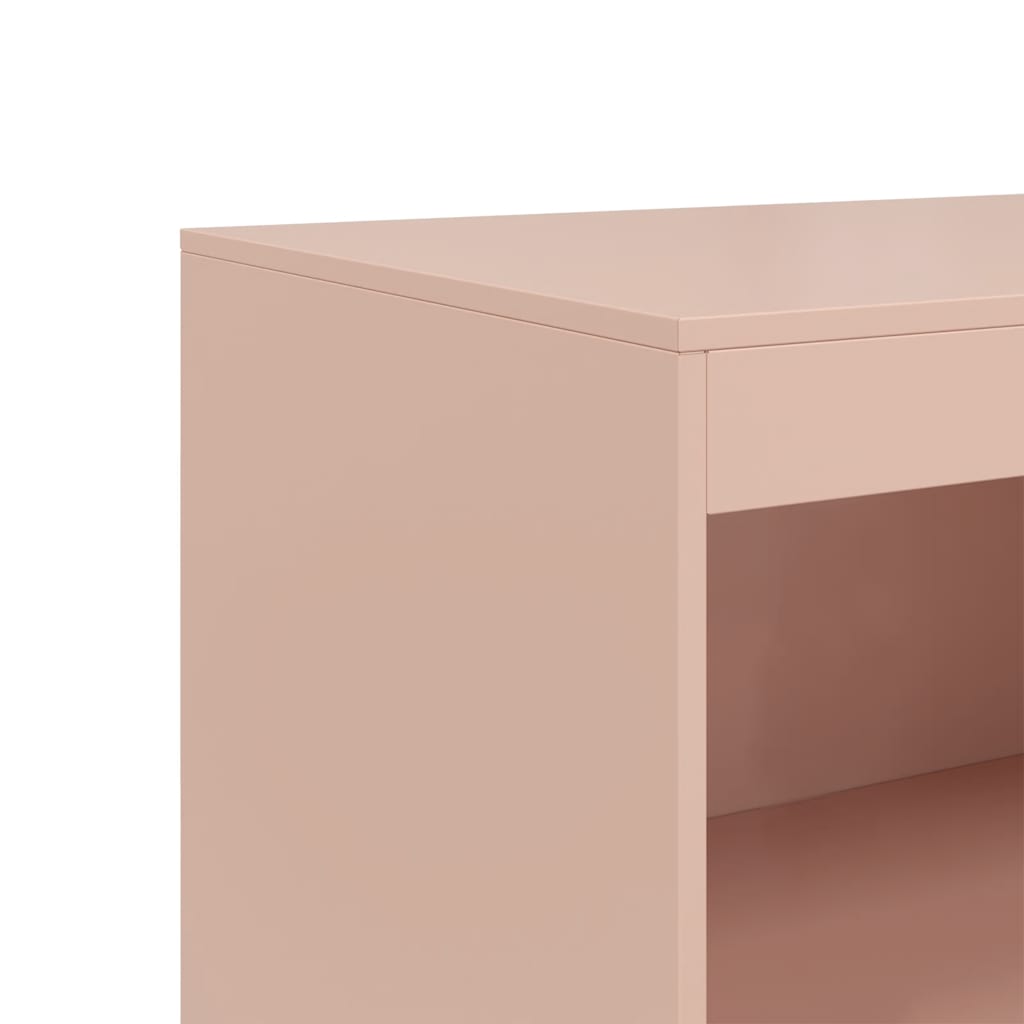 Buffet rose 67x39x107 cm acier - XIOS