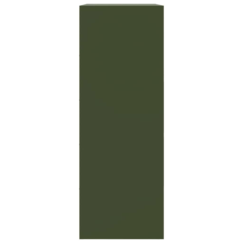 Buffet vert olive 67x39x107 cm acier - XIOS