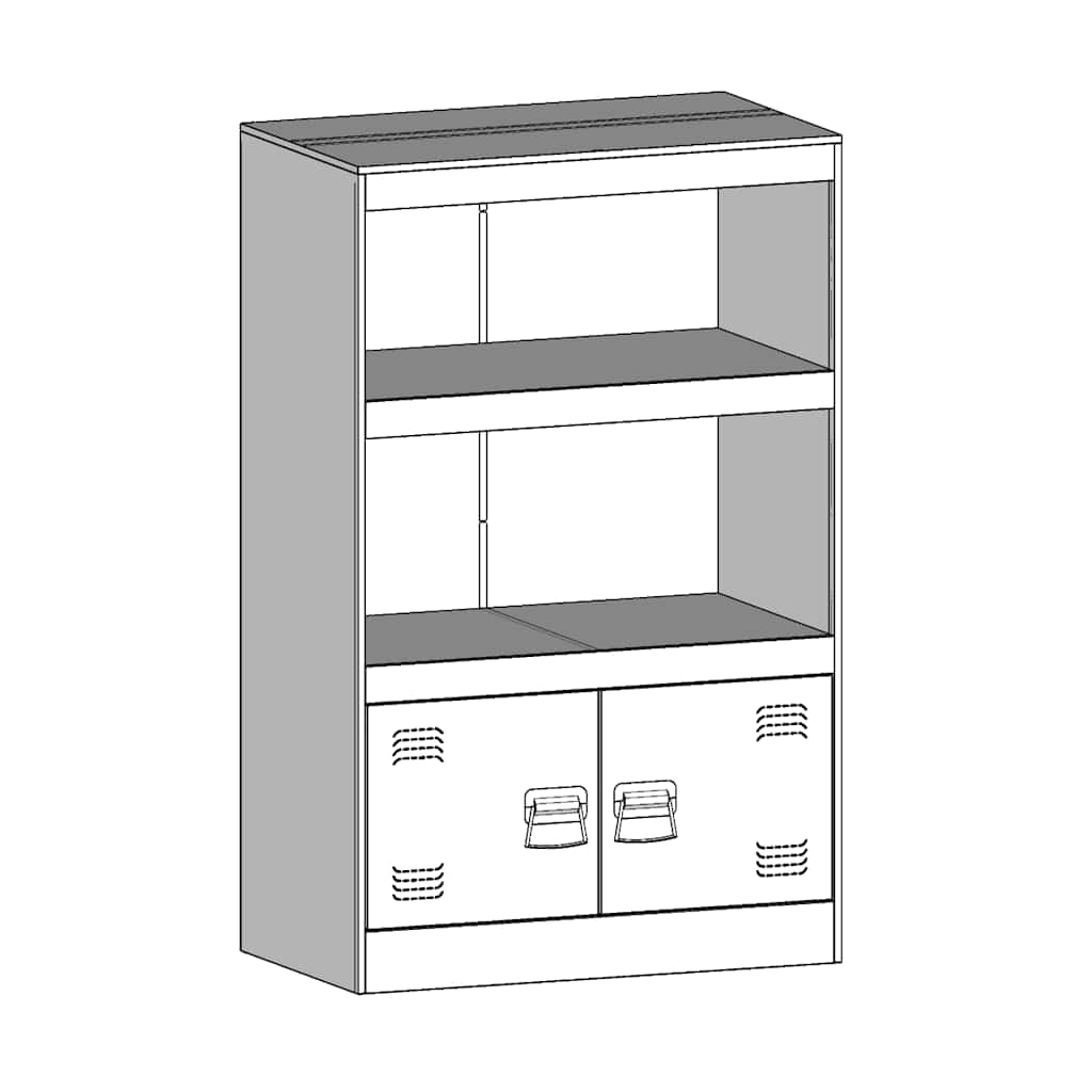 Buffet blanc 67x39x107 cm acier - XIOS
