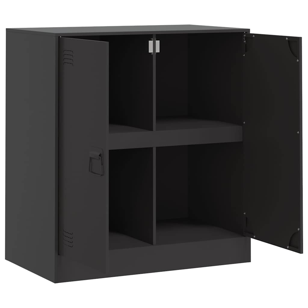 Buffet noir 67x39x73 cm acier - XIOS