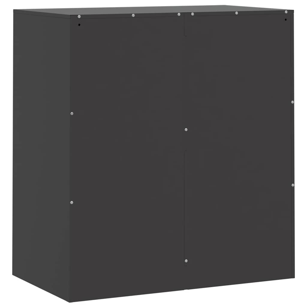 Buffet noir 67x39x73 cm acier - XIOS