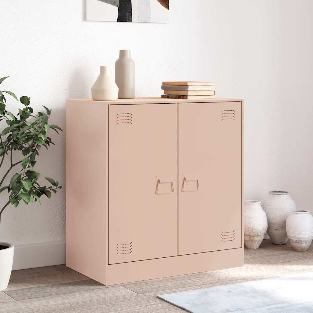 Buffet rose 67x39x73 cm acier - XIOS