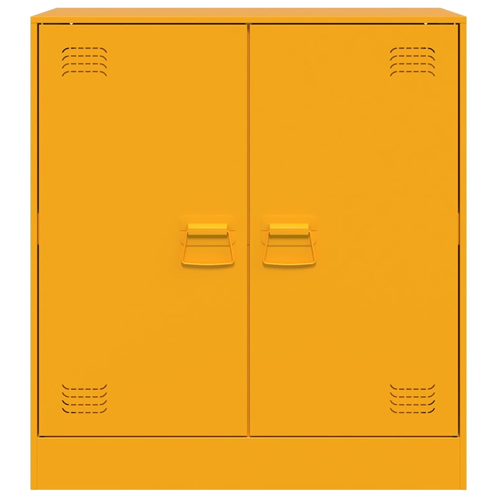 Buffet jaune moutarde 67x39x73 cm acier - XIOS