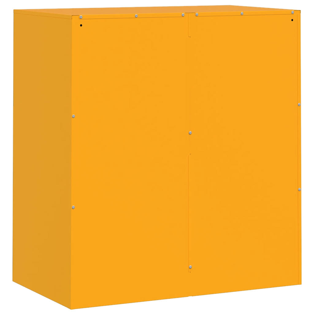 Buffet jaune moutarde 67x39x73 cm acier - XIOS