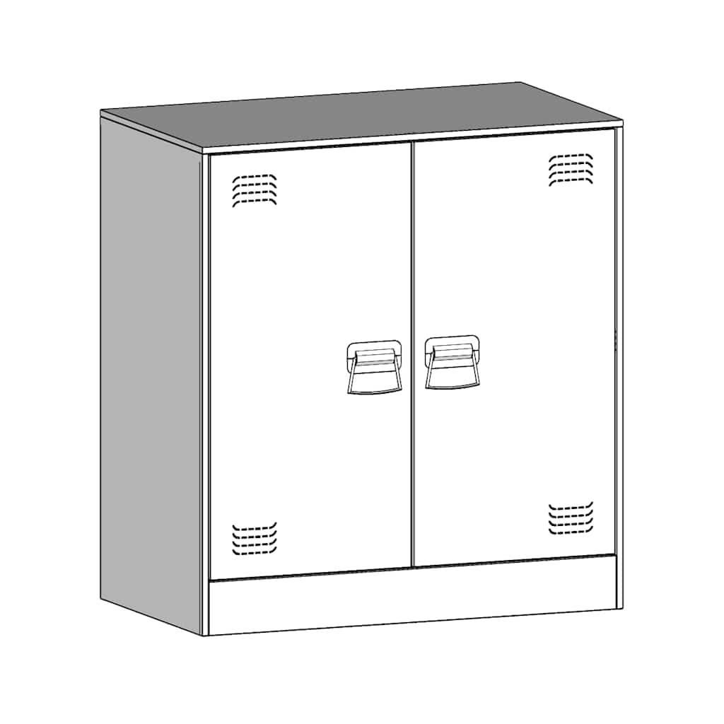 Buffet jaune moutarde 67x39x73 cm acier - XIOS