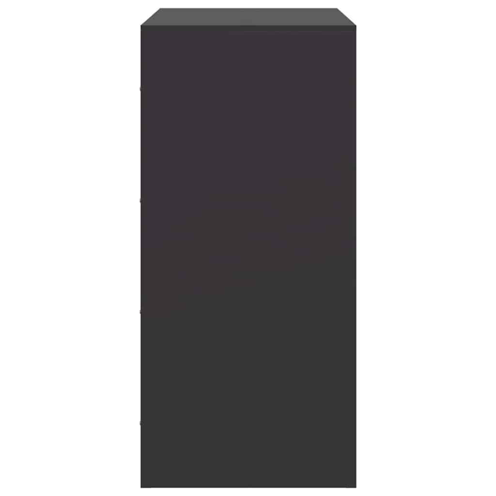 Buffet noir 67x39x83 cm acier - XIOS