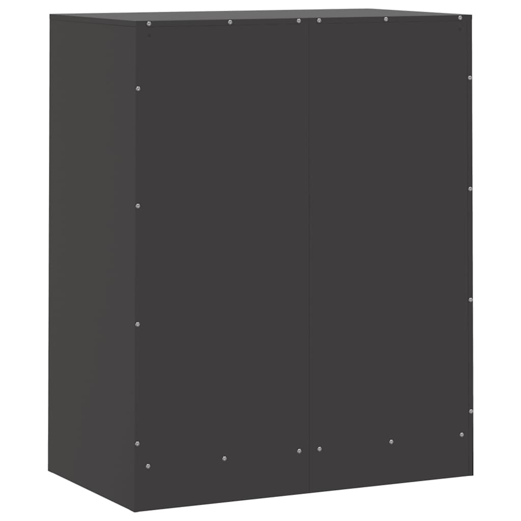 Buffet noir 67x39x83 cm acier - XIOS