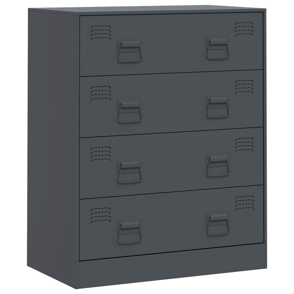 Buffet anthracite 67x39x83 cm acier - XIOS