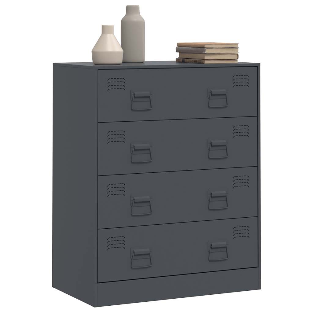 Buffet anthracite 67x39x83 cm acier - XIOS
