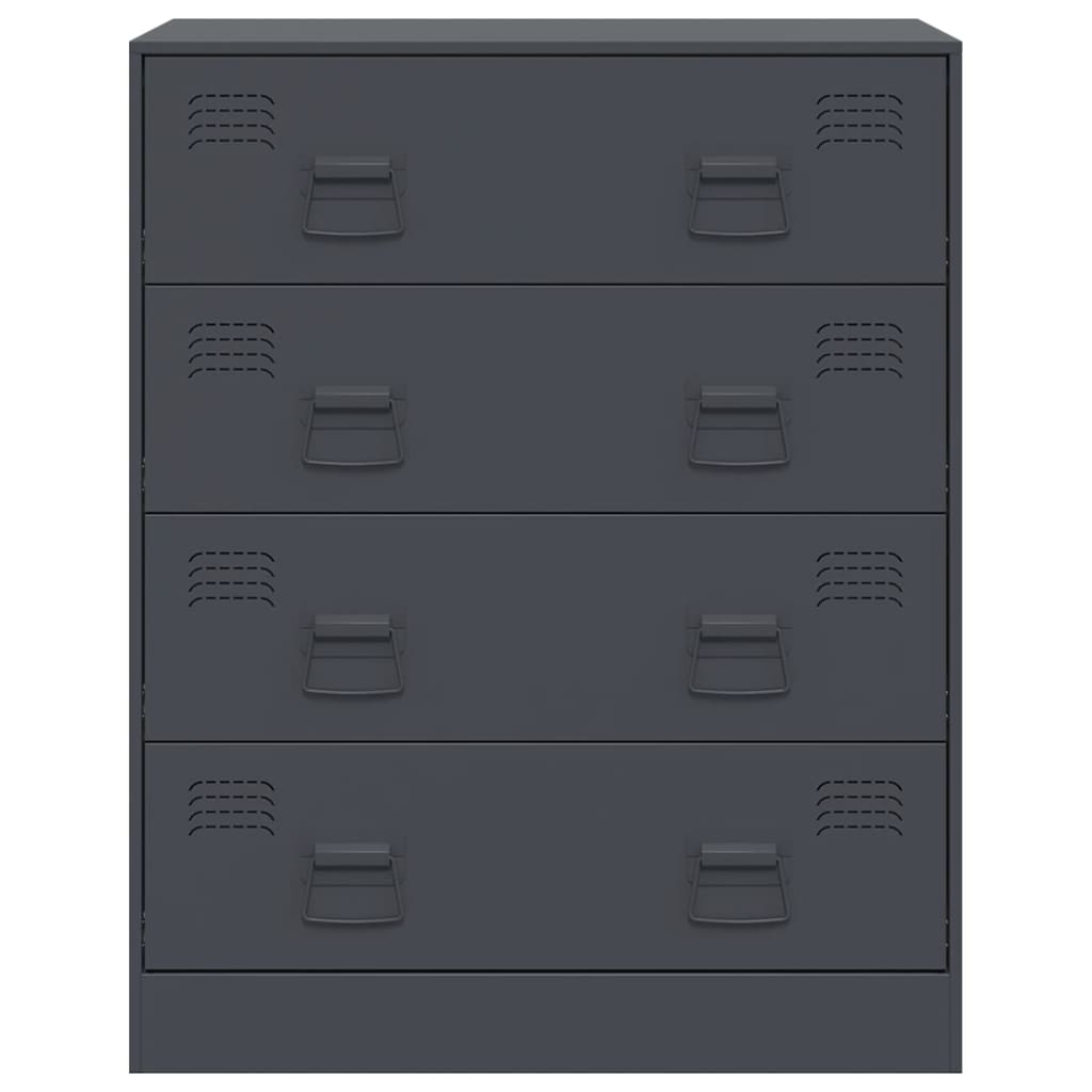 Buffet anthracite 67x39x83 cm acier - XIOS