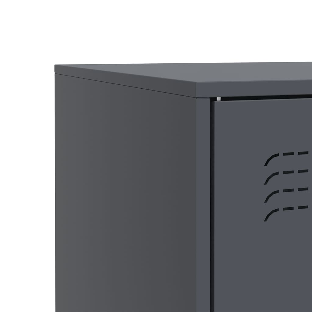 Buffet anthracite 67x39x83 cm acier - XIOS