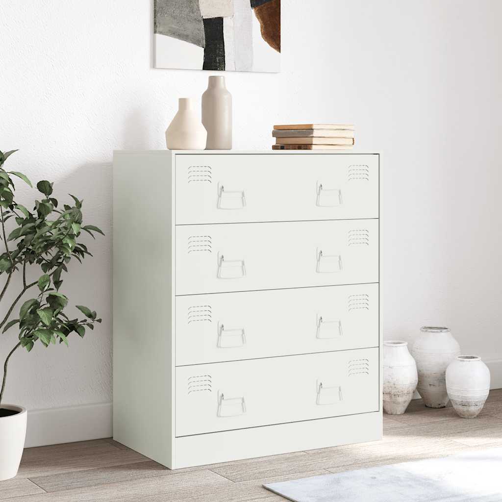 Buffet blanc 67x39x83 cm acier - XIOS