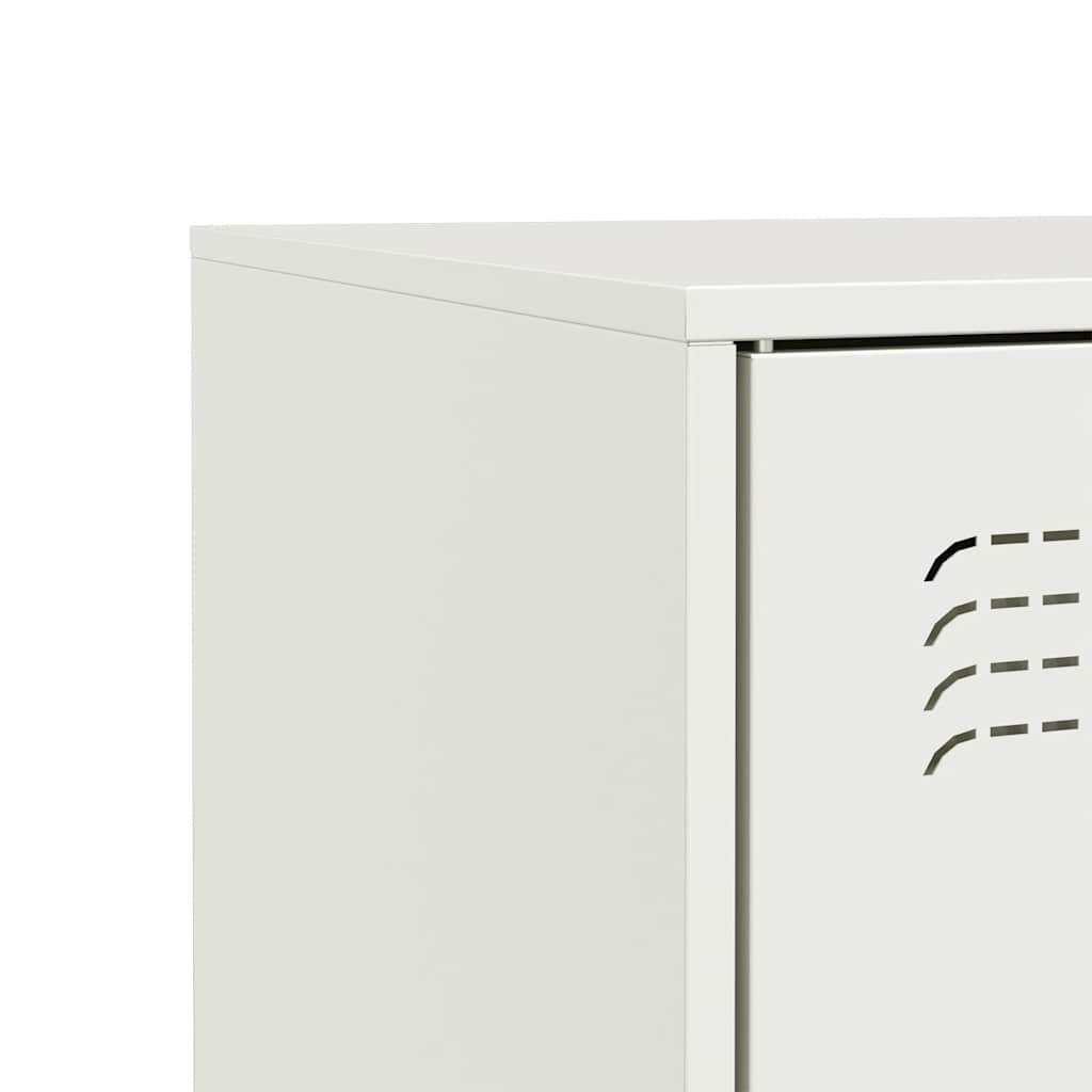 Buffet blanc 67x39x83 cm acier - XIOS