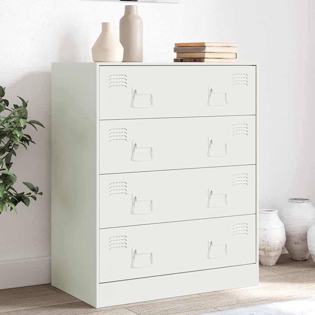 Buffet blanc 67x39x83 cm acier - XIOS