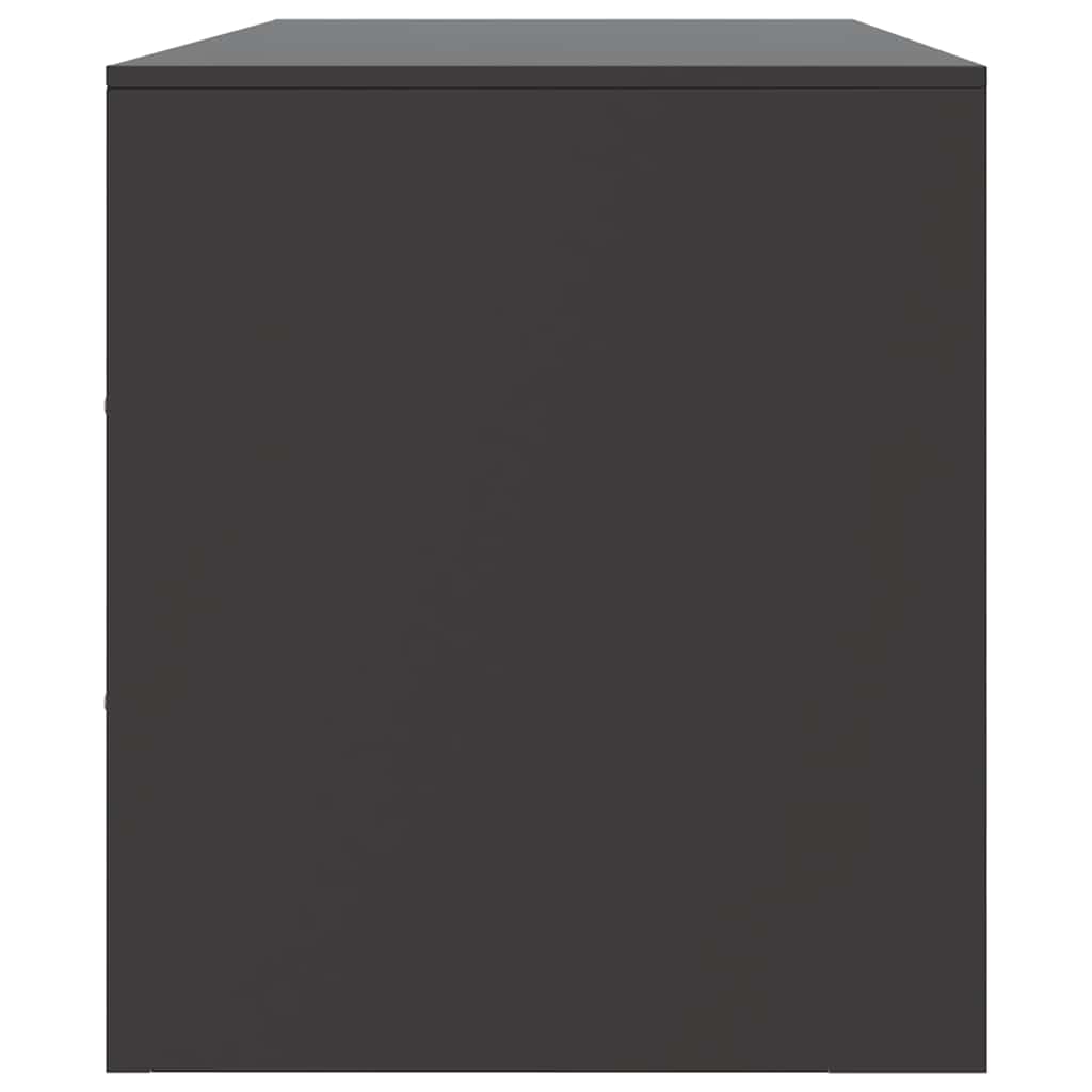 Meuble TV noir 99x39x44 cm acier - XIOS