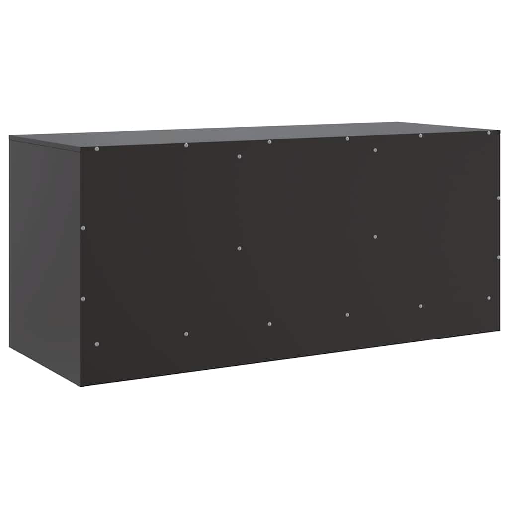 Meuble TV noir 99x39x44 cm acier - XIOS