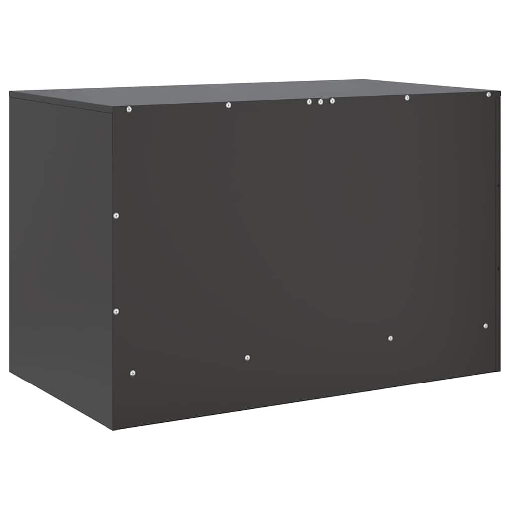 Meuble TV noir 67x39x44 cm acier - XIOS