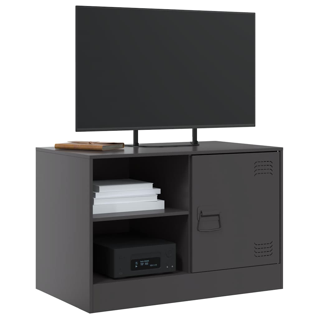 Meubles TV 2 pcs noir 67x39x44 cm acier - XIOS