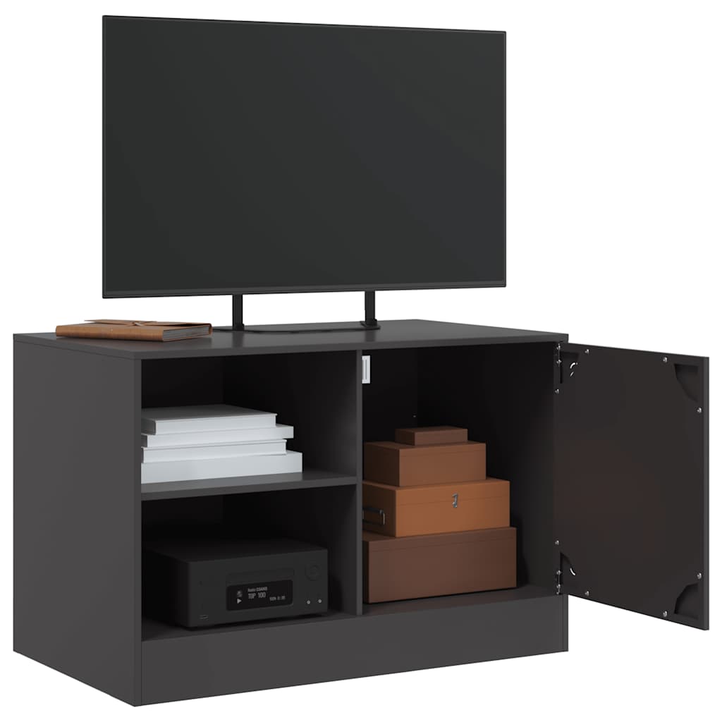 Meubles TV 2 pcs noir 67x39x44 cm acier - XIOS