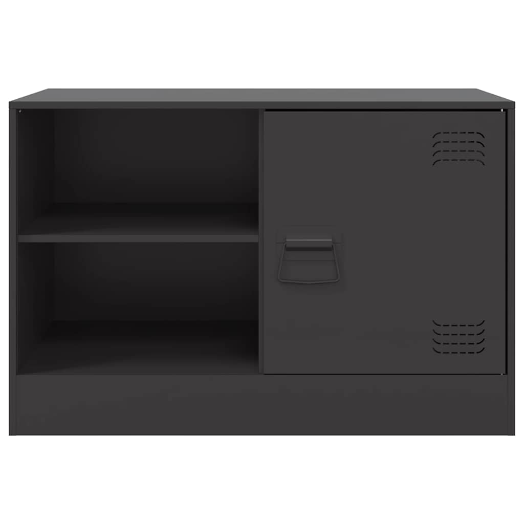 Meubles TV 2 pcs noir 67x39x44 cm acier - XIOS