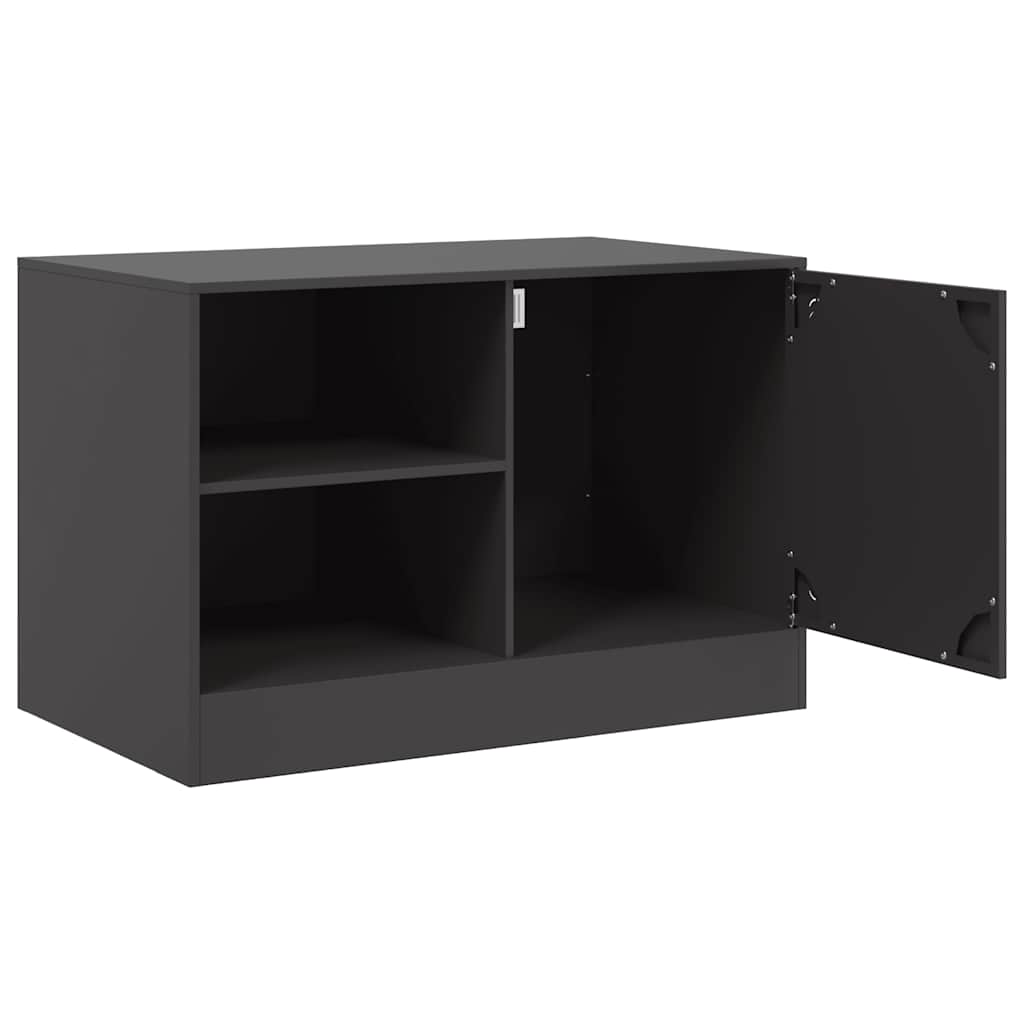 Meubles TV 2 pcs noir 67x39x44 cm acier - XIOS