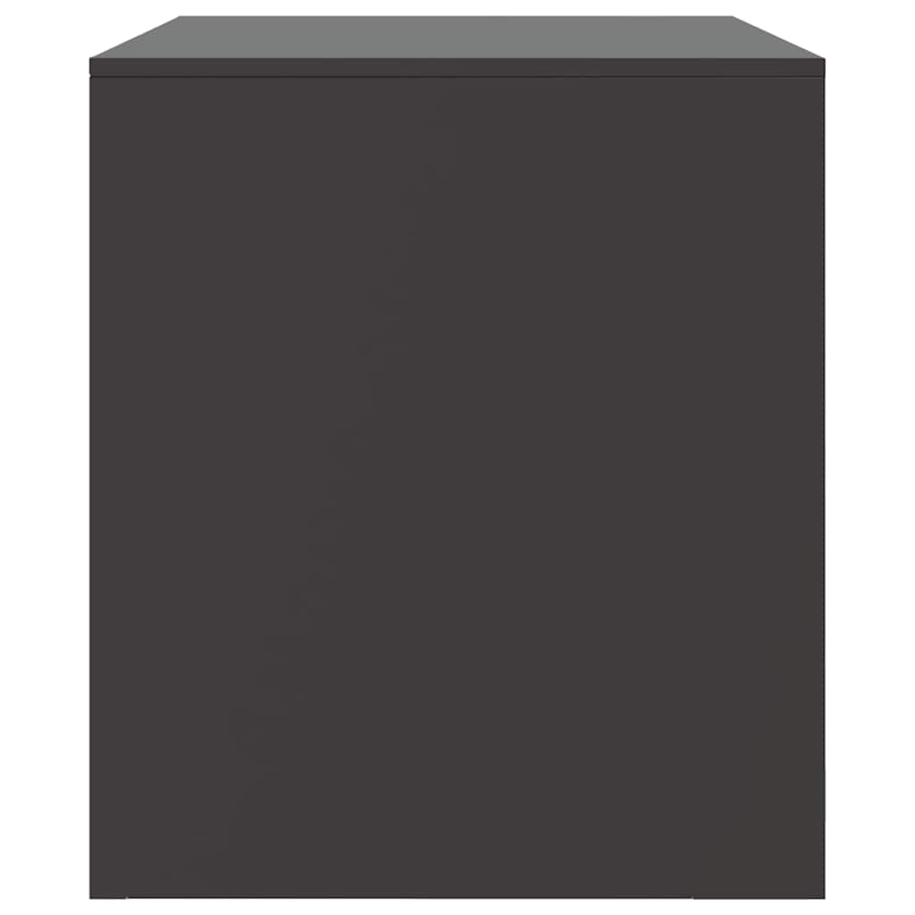 Meubles TV 2 pcs noir 67x39x44 cm acier - XIOS