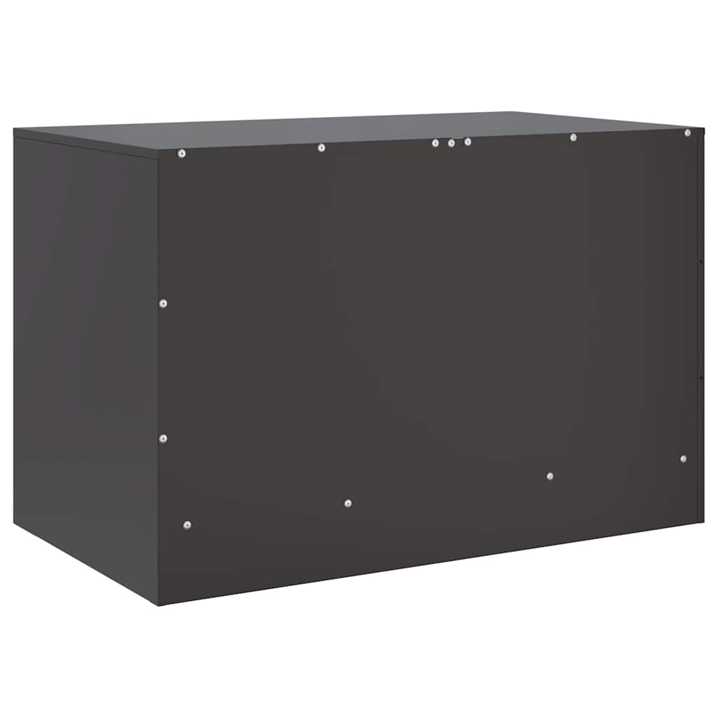 Meubles TV 2 pcs noir 67x39x44 cm acier - XIOS