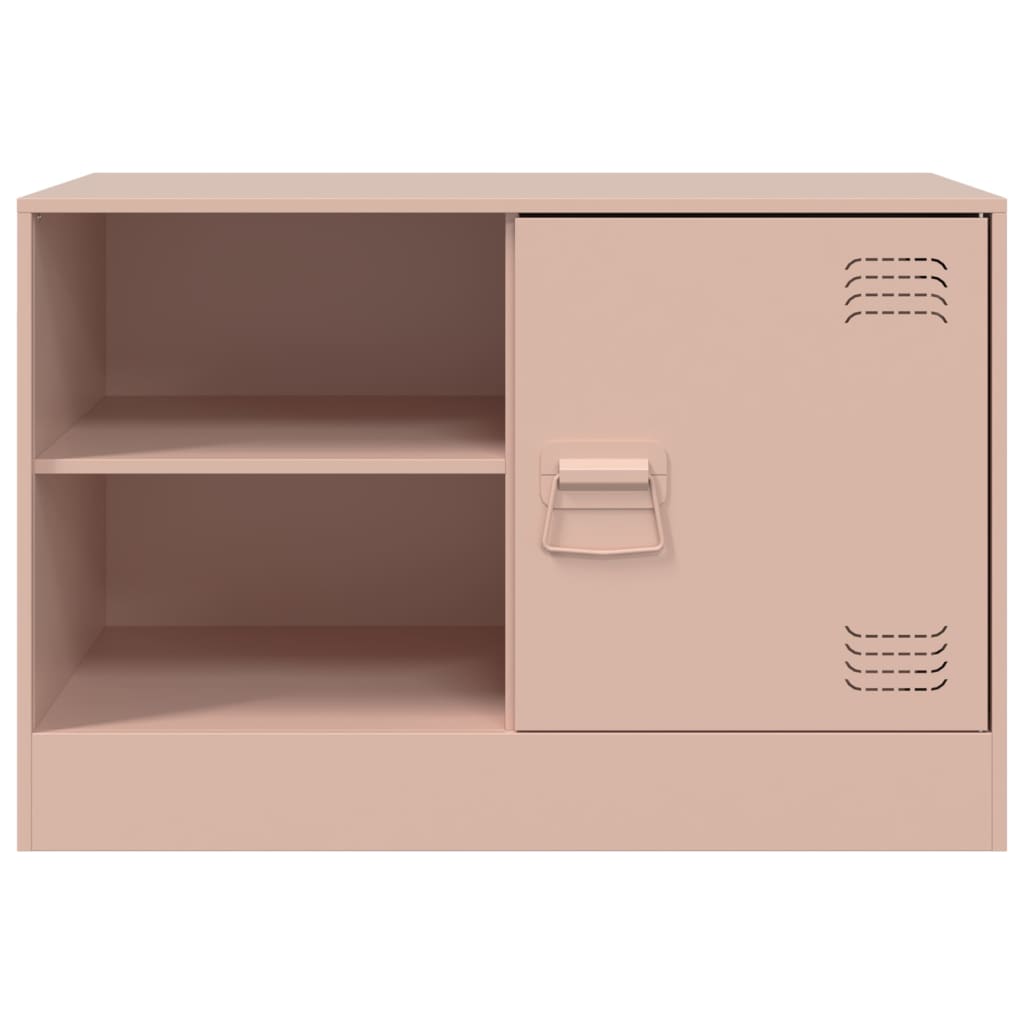 Meuble TV rose 67x39x44 cm acier - XIOS