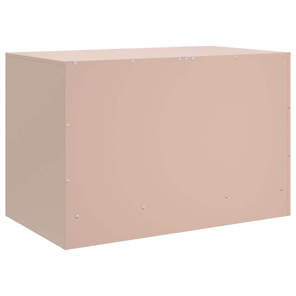 Meuble TV rose 67x39x44 cm acier - XIOS