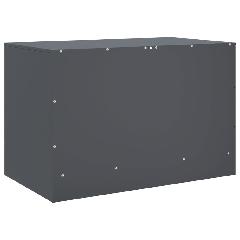 Meuble TV anthracite 67x39x44 cm acier - XIOS