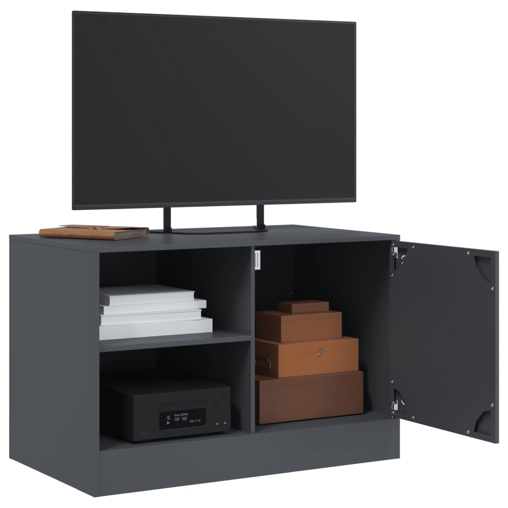Meubles TV 2 pcs anthracite 67x39x44 cm acier - XIOS