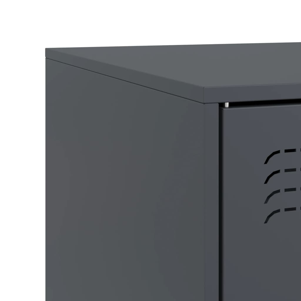 Meubles TV 2 pcs anthracite 67x39x44 cm acier - XIOS