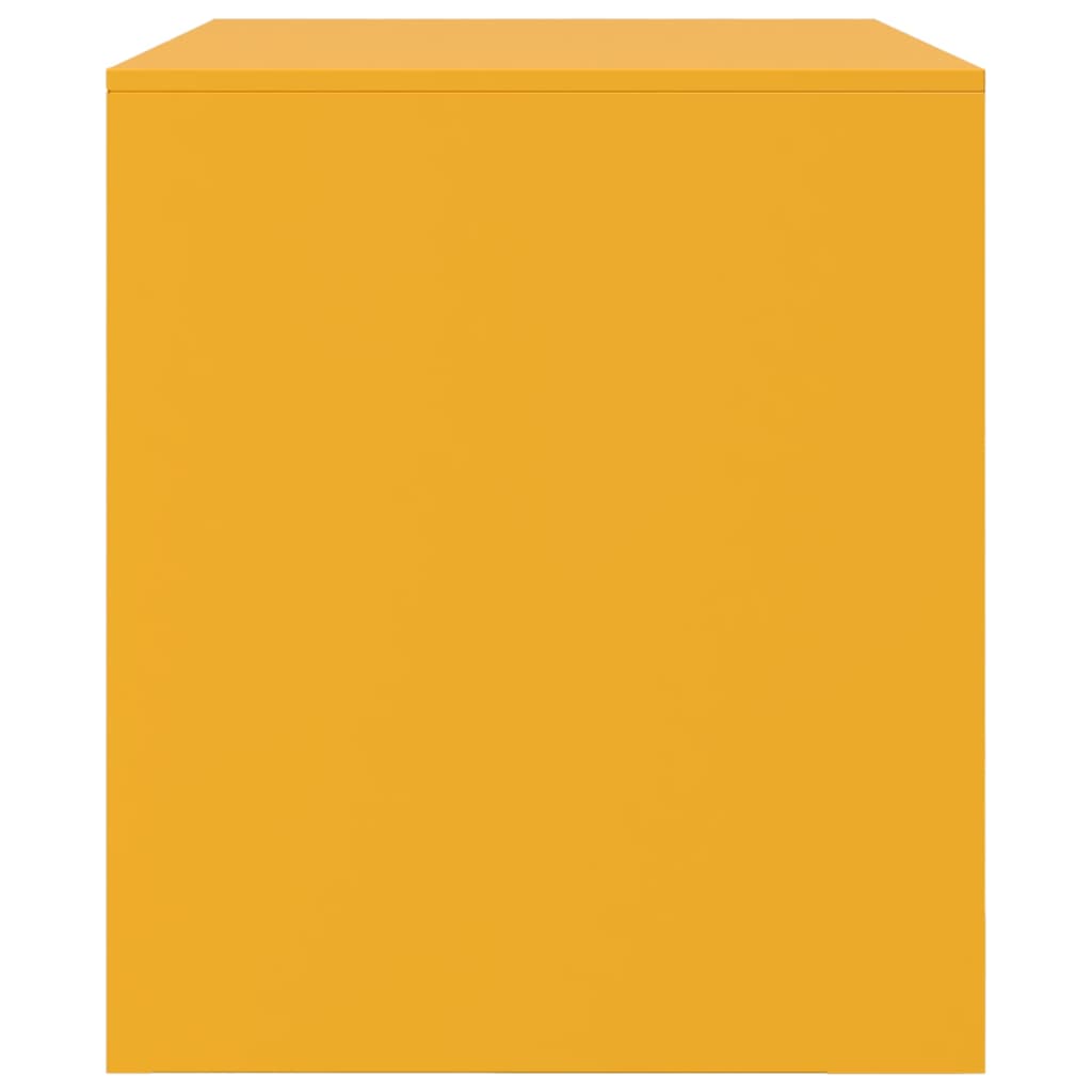 Meubles TV 2 pcs jaune moutarde 67x39x44 cm acier - XIOS