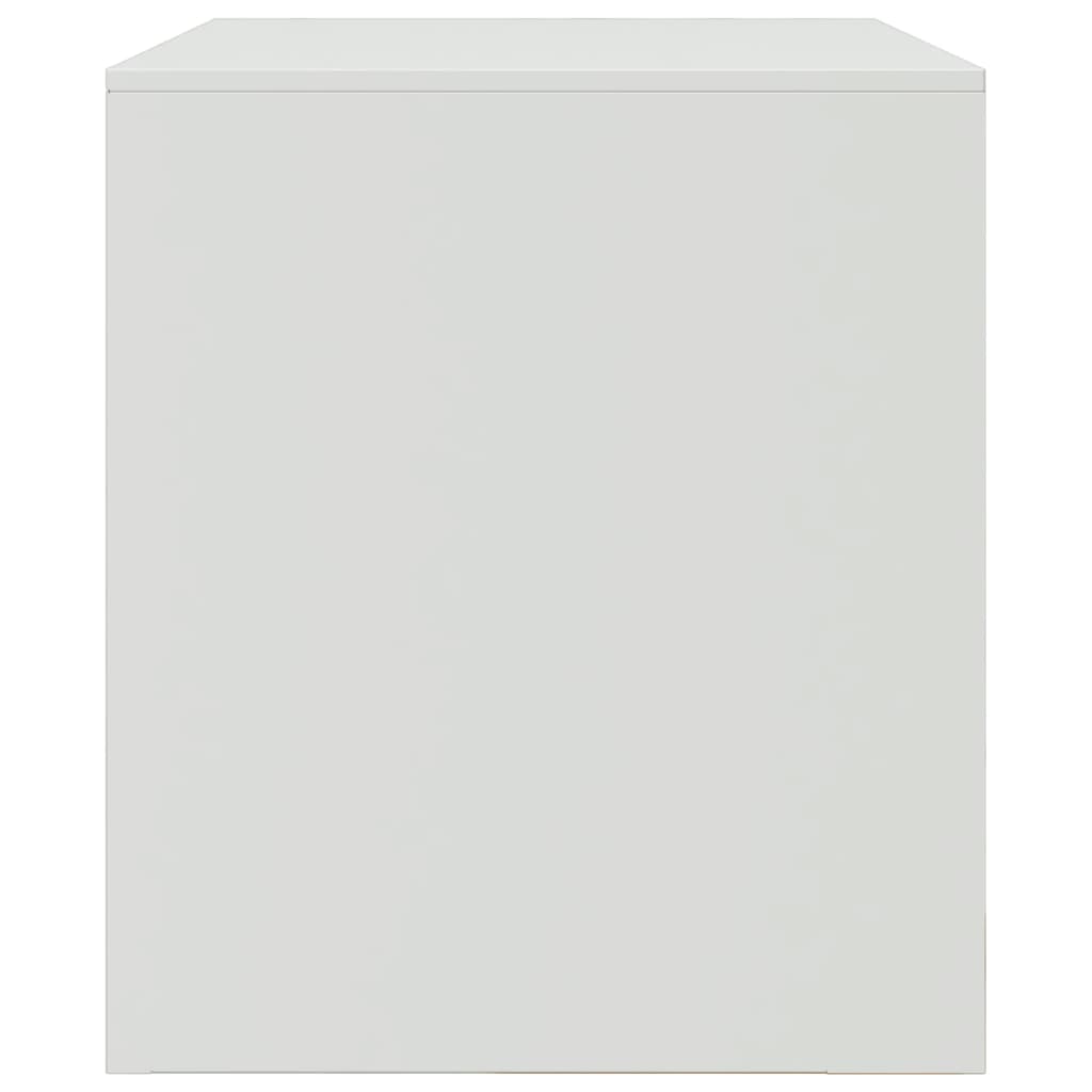 Meuble TV blanc 67x39x44 cm acier - XIOS