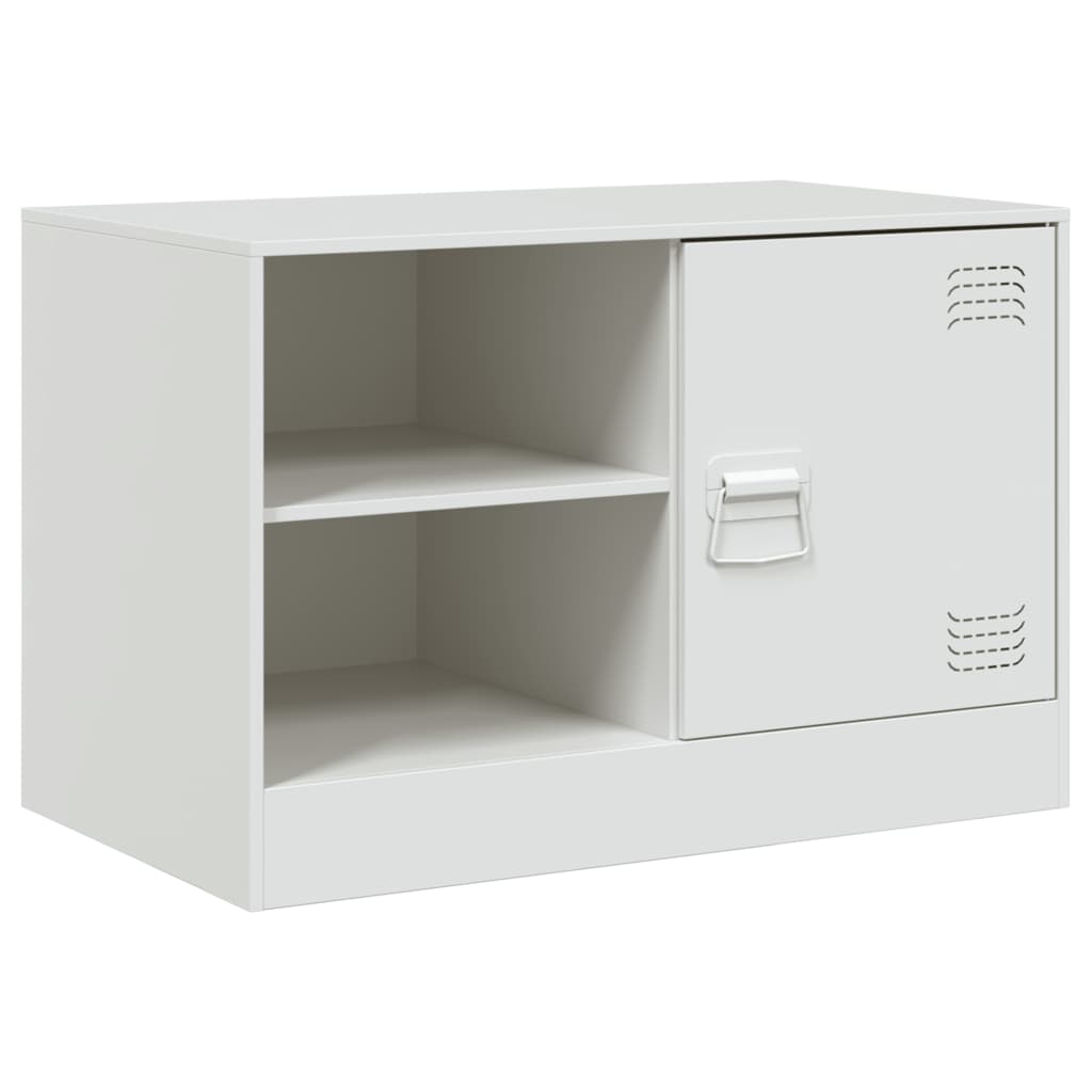 Meubles TV 2 pcs blanc 67x39x44 cm acier - XIOS
