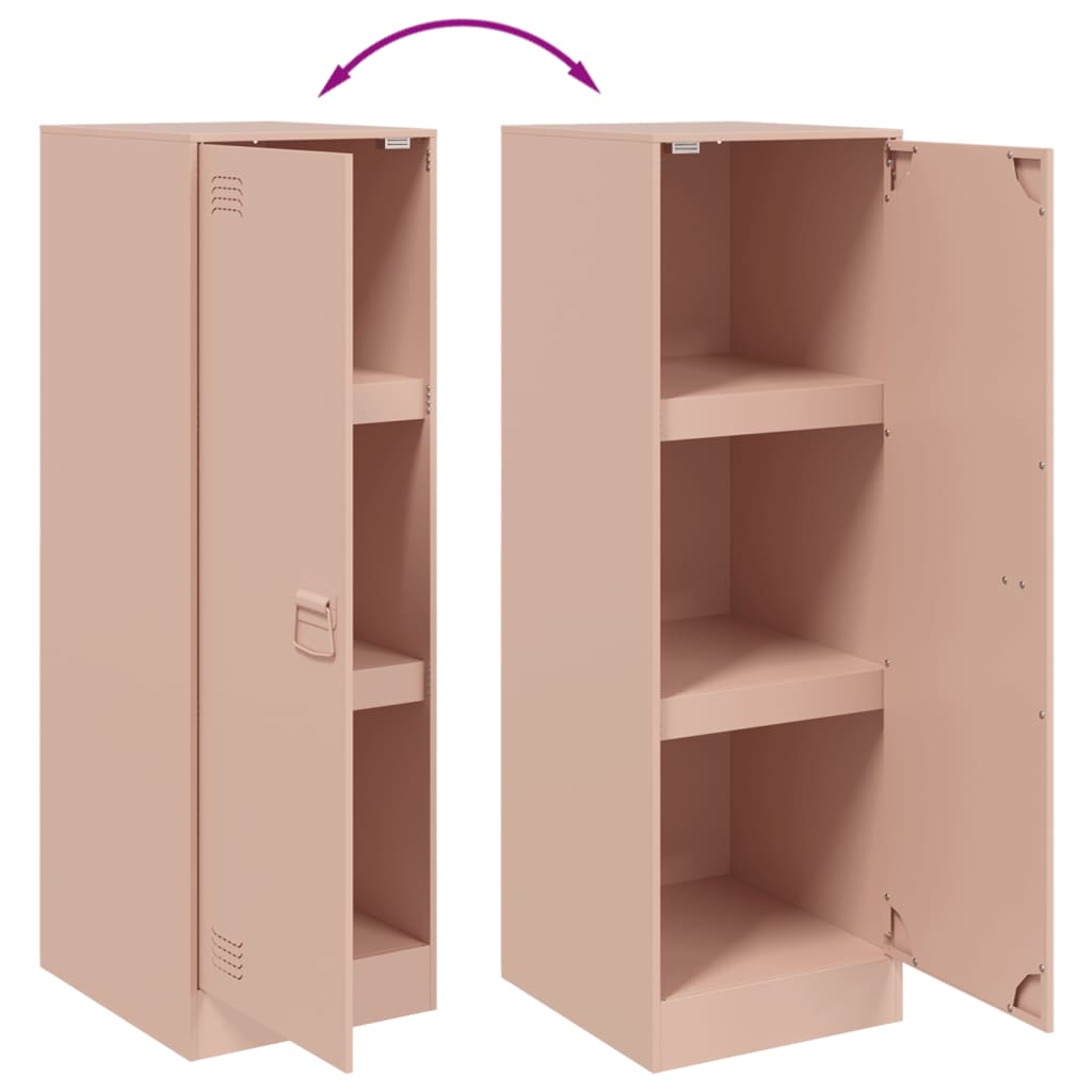 Buffet rose 34,5x39x107 cm acier - XIOS