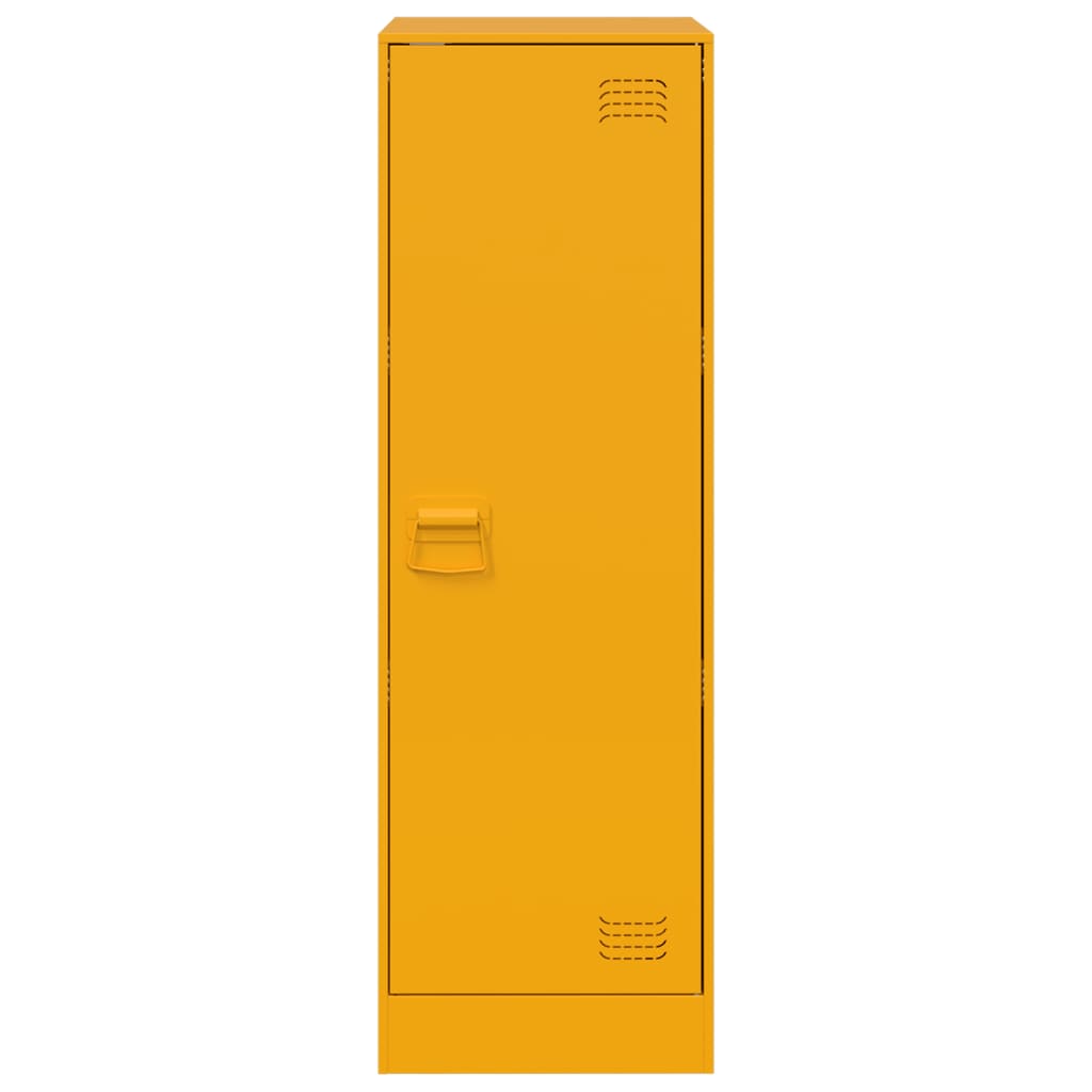 Buffet jaune moutarde 34,5x39x107 cm acier - XIOS