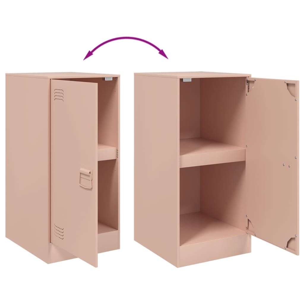 Buffet rose 34,5x39x73 cm acier - XIOS