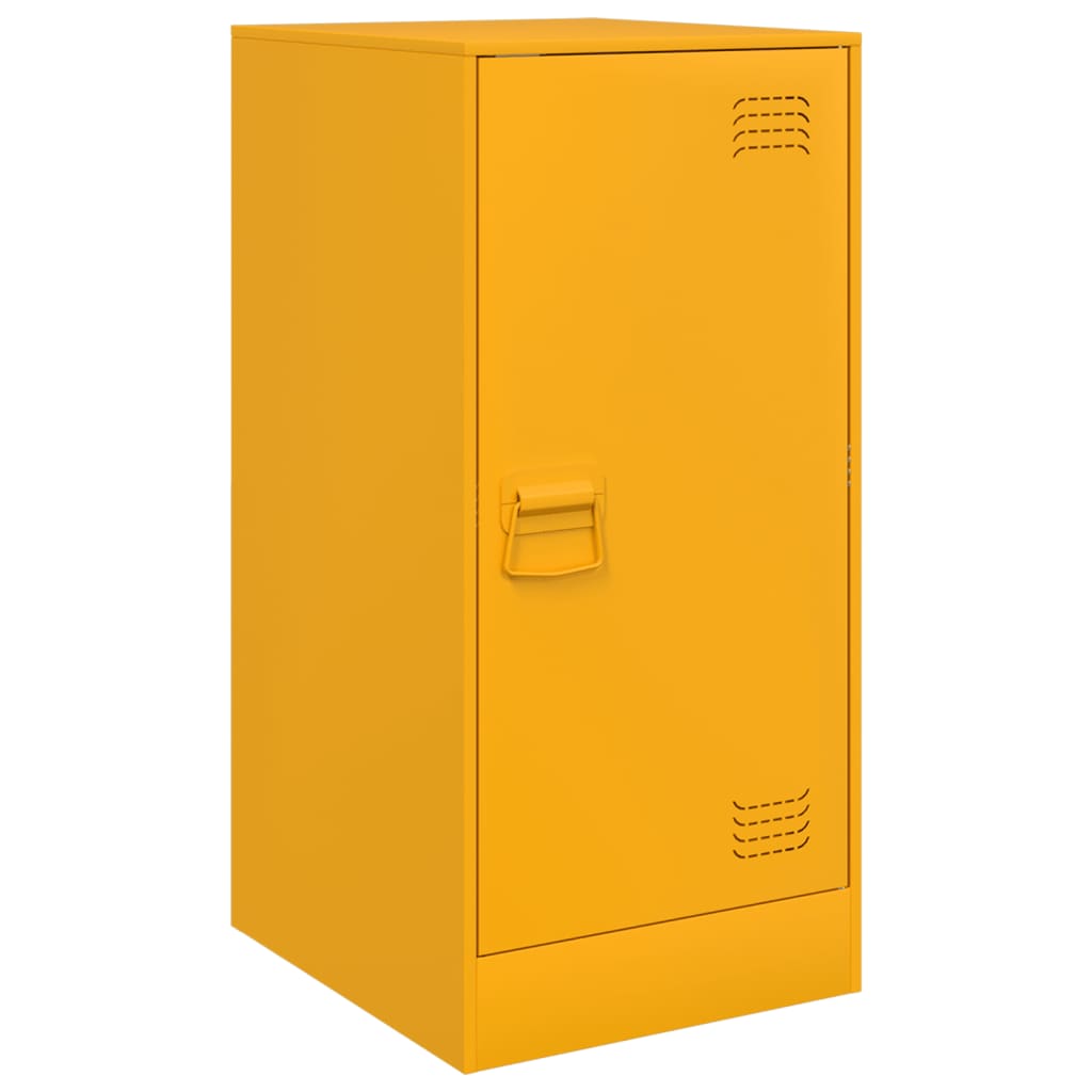 Buffet jaune moutarde 34,5x39x73 cm acier - XIOS