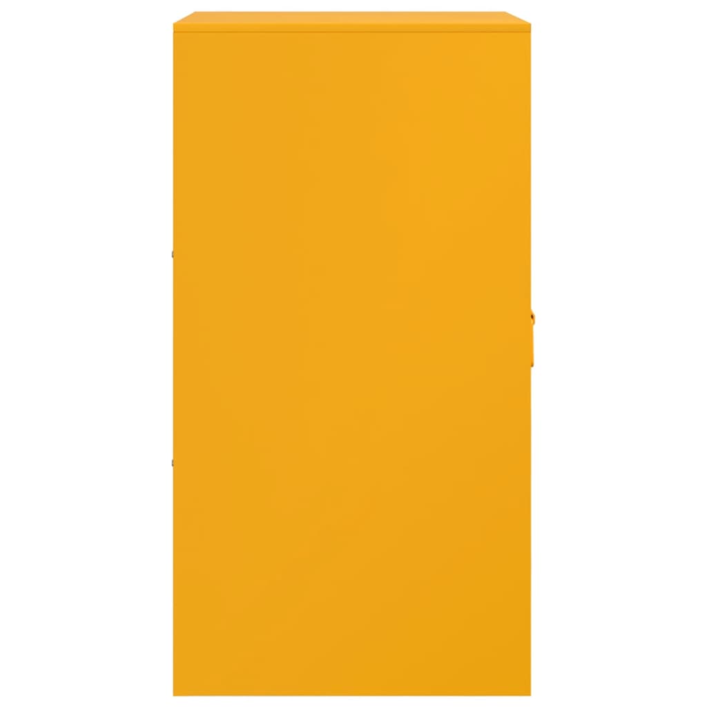 Buffet jaune moutarde 34,5x39x73 cm acier - XIOS