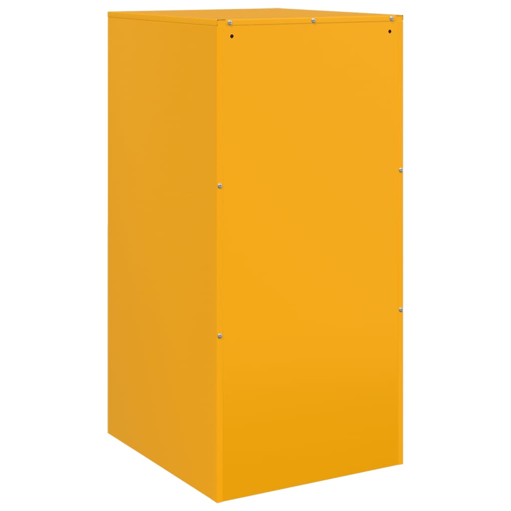 Buffet jaune moutarde 34,5x39x73 cm acier - XIOS