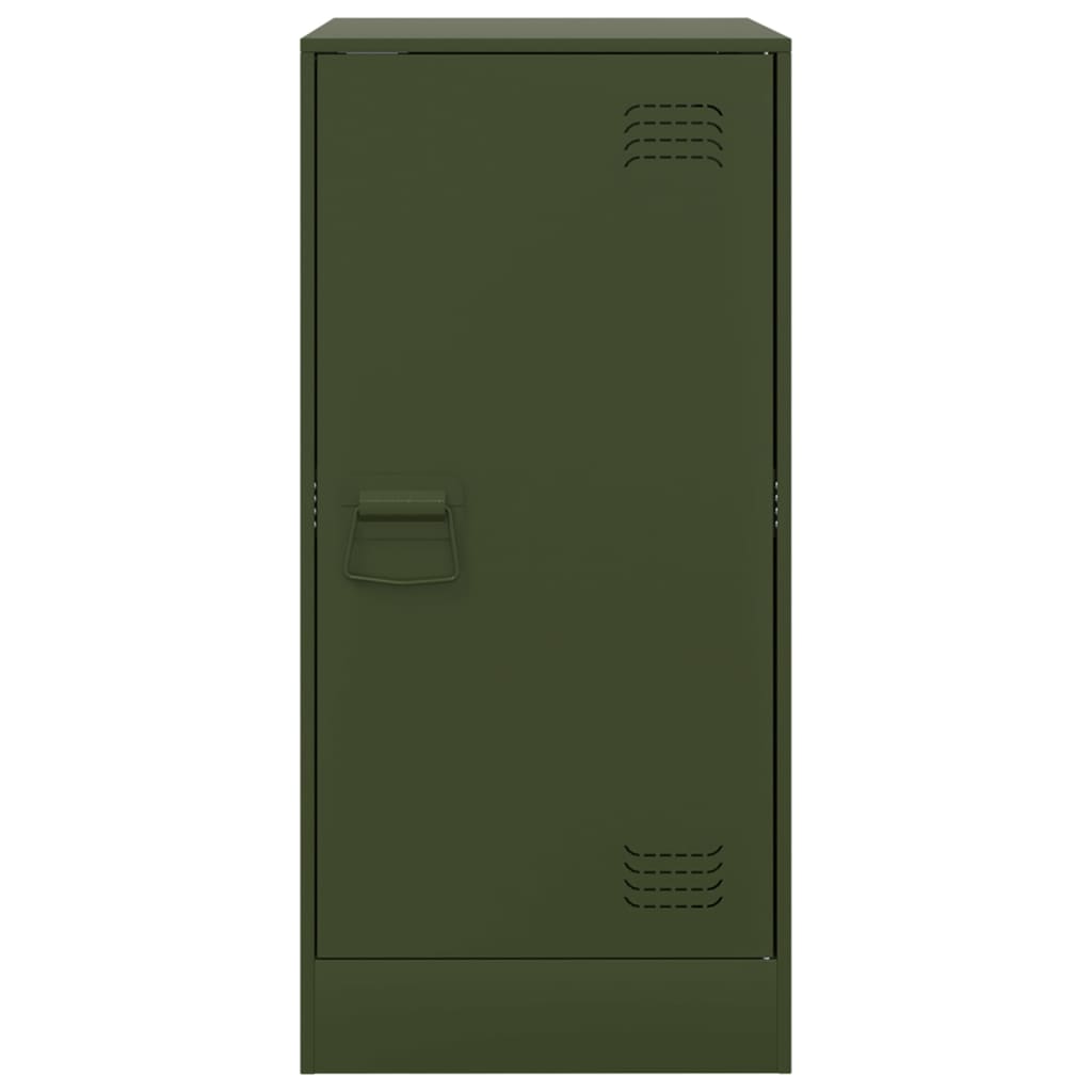 Buffet vert olive 34,5x39x73 cm acier - XIOS